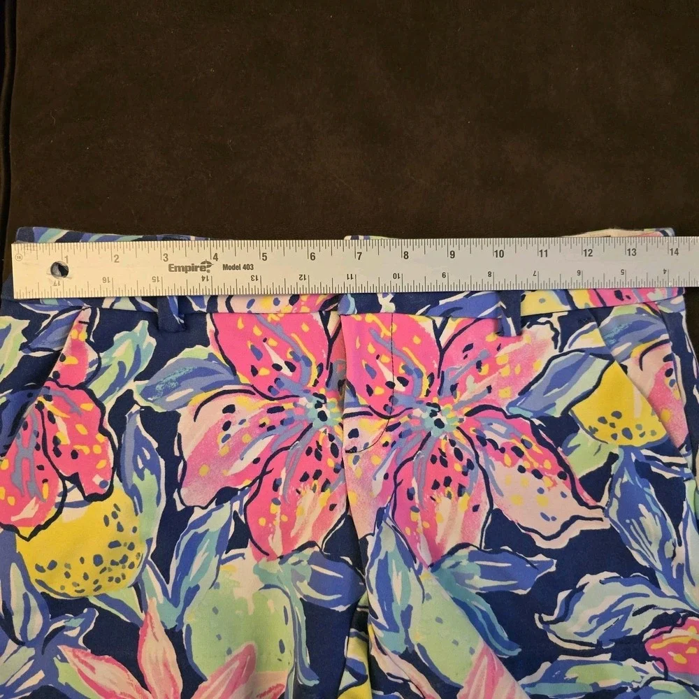 LILLY PULITZER‎ Callahan Short Floral Stretch Beach Twill Women's Size 0